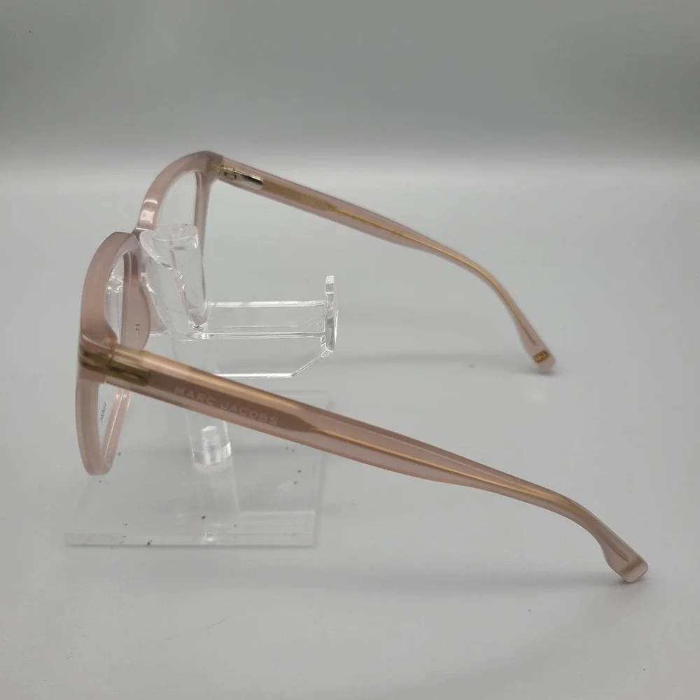 Marc Jacobs Blush Pink and Gold Rectangular Optical Glasses